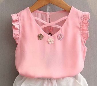 Выкройка летней блузки для девочки на возраст от 1 года до 12 лет (Шитье и крой)