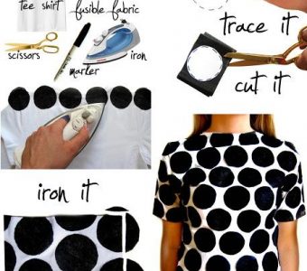 20 удачных идей обновить блузу или футболку за копейки