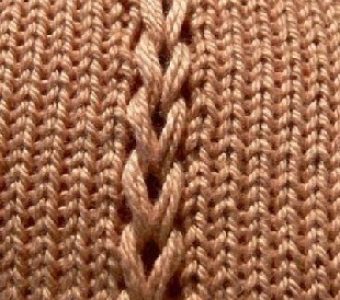 Новый способ вязания крупной косы (Вязание спицами)