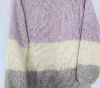Полосатый свитер (Вязание спицами)