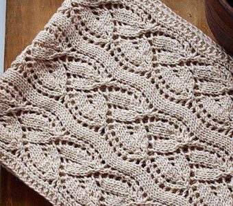 Красивый узор для вязания шарфа (Вязание спицами)
