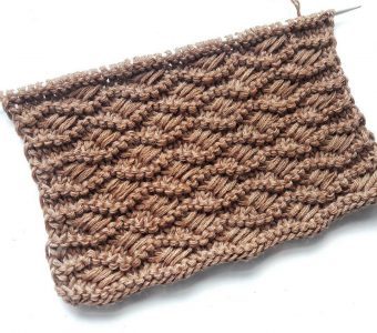 Плотный узор для вязания шапок, свитеров, кардиганов, декоративных подушек (Вязание спицами)