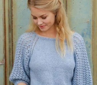 Пуловер для женщин регланом (Вязание спицами)
