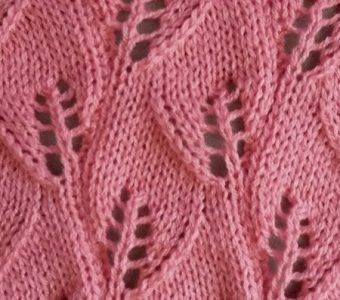 9 узоров “листья” для вязания спицами со схемами (Вязание спицами)