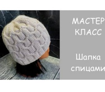 Лёгкая шапочка на весну! Подробный МК (Вязание спицами)